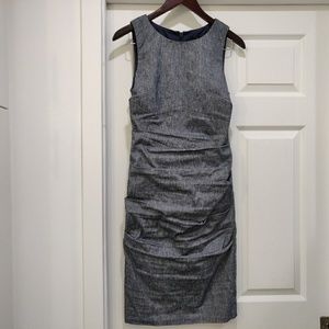 Nicole Miller Lauren stretch linen sheath dress